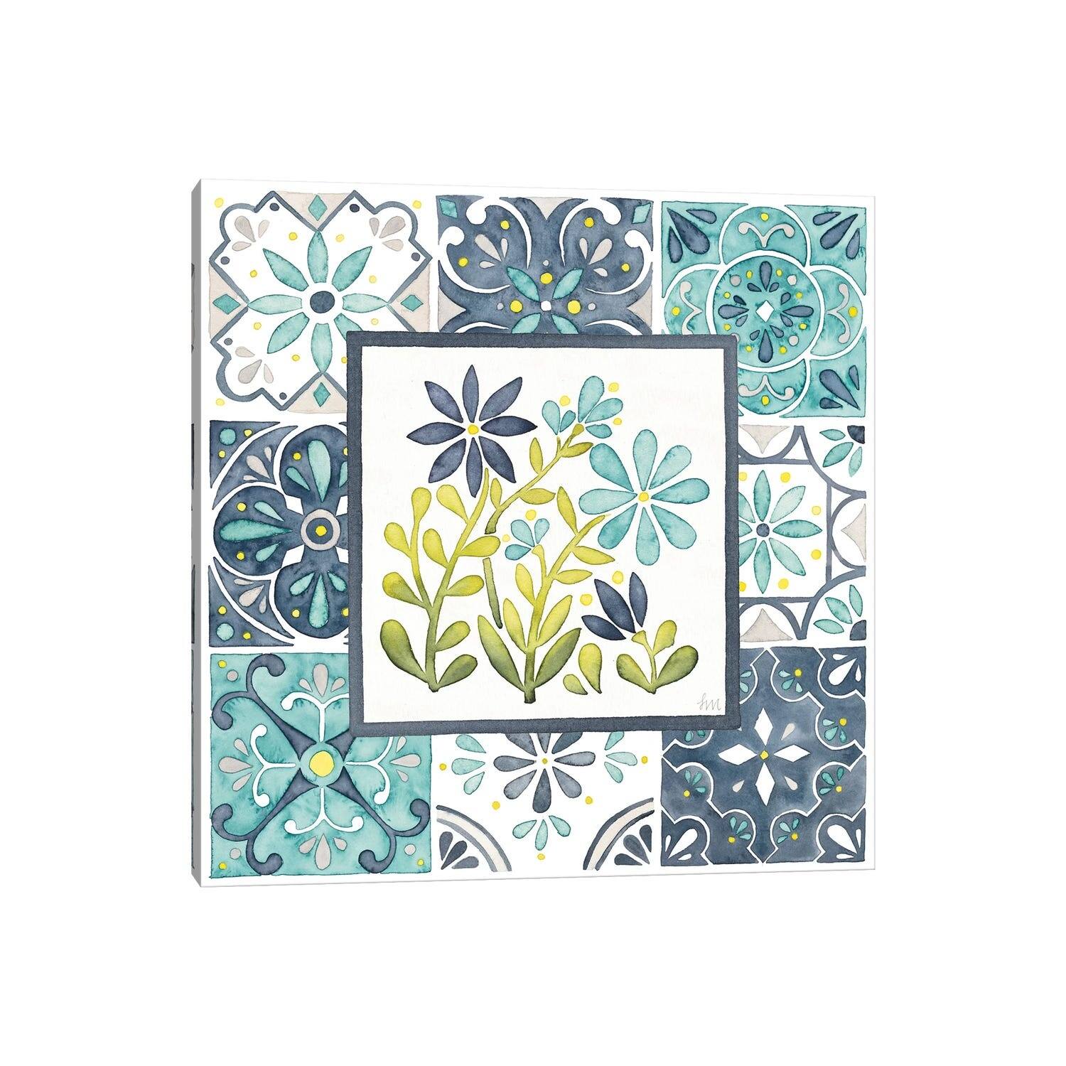 iCanvas "Garden Getaway Patchwork II" by Laura Marshall Canvas Print Bed Bath & Beyond 33800383